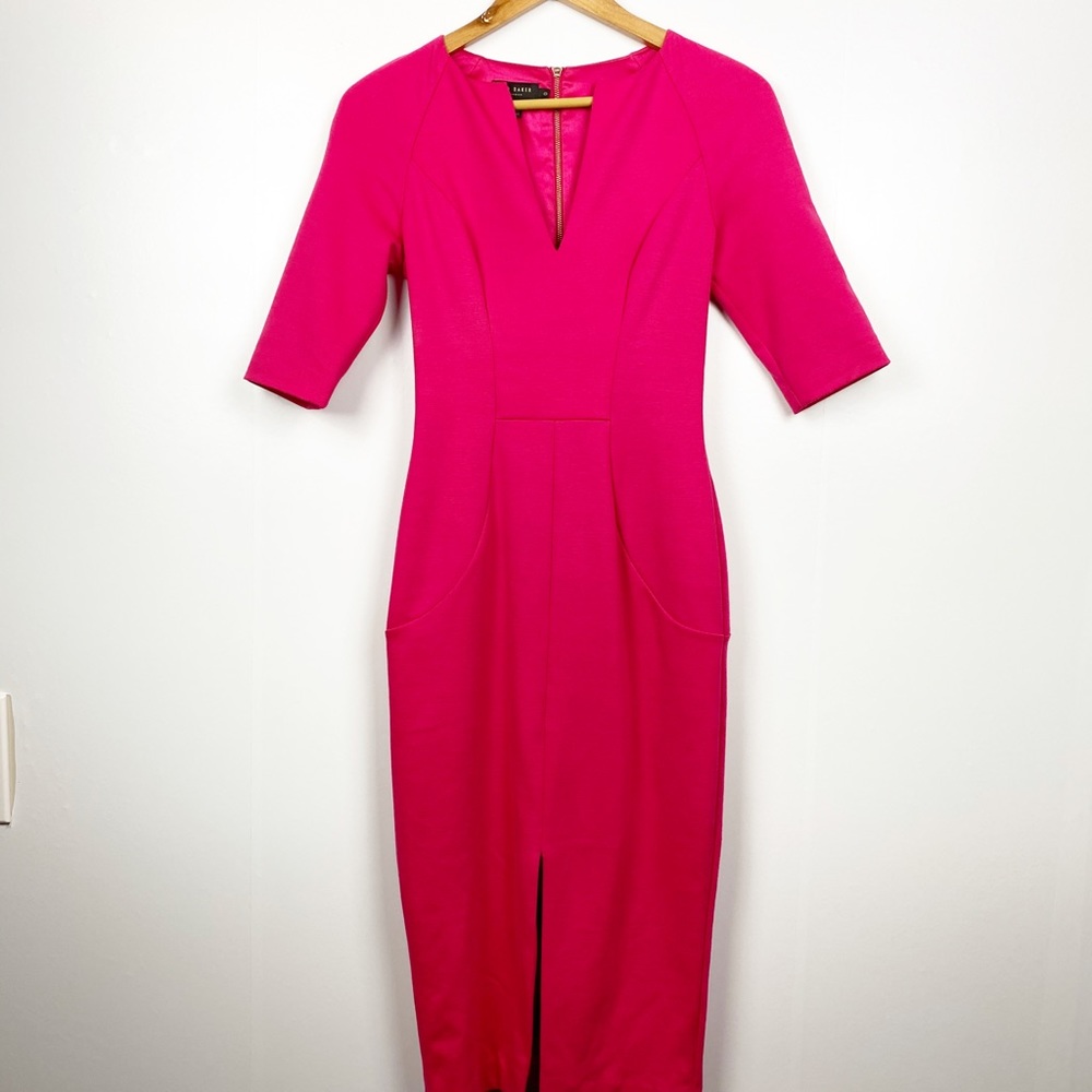TED BAKER | Pink midi Bodycon pencil midi | 0